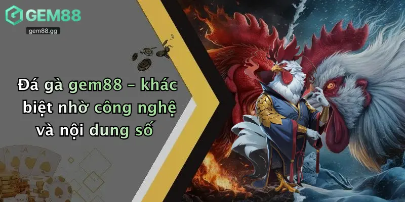 Đá gà gem88 – khác biệt nhờ công nghệ và nội dung số